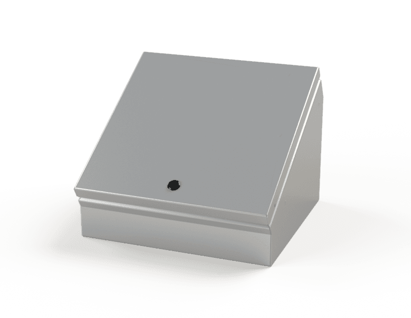 Saginaw Control SCE-12C12ELJ Consolet, ELJ, Height:12.00", Width:12.00", Depth:9.09", ANSI-61 gray powder coating inside and out. Optional sub-panels are powder coated white. Saginaw Control SCE-12C12ELJ Consolet, ELJ, Height:12.00", Width:12.00", Depth:9.09", ANSI-61 gray powder coating inside and out. Optional sub-panels are powder coated white.