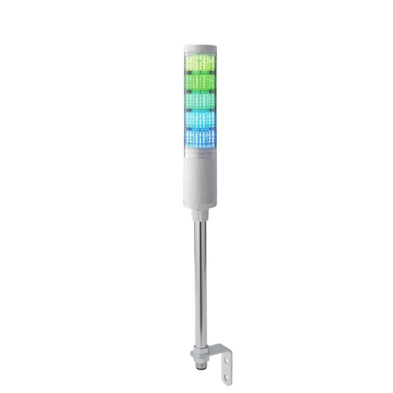 Patlite LA6-5DLJWN-RYGBC Multi Color LED Signal Tower, Pole mount, 1.3m cable, off-white Patlite LA6-5DLJWN-RYGBC Multi Color LED Signal Tower, Pole mount, 1.3m cable, off-white
