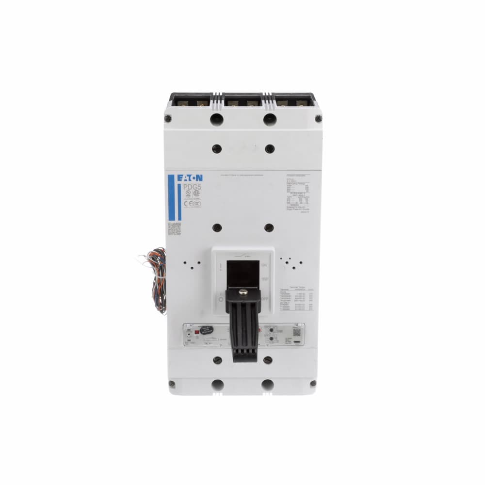 Eaton PDF53M0800E3ZN Eaton Power Defense molded case circuit breaker, Globally Rated 100% UL, Frame 5, Three Pole, 800A, 65kA/480V, PXR20 LSIG w/ ZSI and Relays, No Terminals Eaton PDF53M0800E3ZN Eaton Power Defense molded case circuit breaker, Globally Rated 100% UL, Frame 5, Three Pole, 800A, 65kA/480V, PXR20 LSIG w/ ZSI and Relays, No Terminals