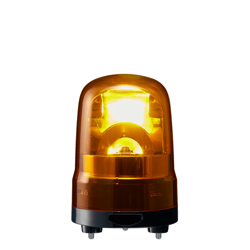 Patlite SKH-M2TB-Y 100mm, Rotating Signal Beacon, 100-240V AC, 3-Screw Mount with Terminal Block, Buzzer, Amber Patlite SKH-M2TB-Y 100mm, Rotating Signal Beacon, 100-240V AC, 3-Screw Mount with Terminal Block, Buzzer, Amber