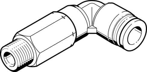 Festo 576053 push-in L-fitting, long QBLL-1/4-3/8-U-M 360° orientable, male thread with external hexagon. Size: Standard, Nominal size: 0,315 ", Type of seal on screw-in stud: coating, Operating pressure complete temperature range: -13,8 - 145 Psi, Maritime classifica Festo 576053 push-in L-fitting, long QBLL-1/4-3/8-U-M 360° orientable, male thread with external hexagon. Size: Standard, Nominal size: 0,315 ", Type of seal on screw-in stud: coating, Operating pressure complete temperature range: -13,8 - 145 Psi, Maritime classifica