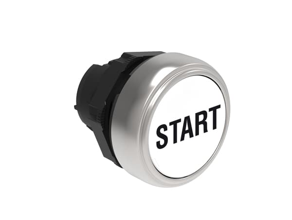 Lovato Electric LPCB1168 LPCB1168 Lovato - Pushbutton actuator, spring return, with symbol dia: 22mm Platinum series chromed plastic, flush, START/White Lovato Electric LPCB1168 LPCB1168 Lovato - Pushbutton actuator, spring return, with symbol dia: 22mm Platinum series chromed plastic, flush, START/White