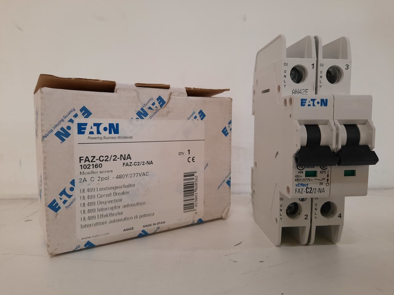 Eaton FAZ-C2/2-NA FAZ-C2/2-NA Eaton - UL 489 Industrial Miniature Circuit Breakers - Supplementary Protector Eaton FAZ-C2/2-NA FAZ-C2/2-NA Eaton - UL 489 Industrial Miniature Circuit Breakers - Supplementary Protector