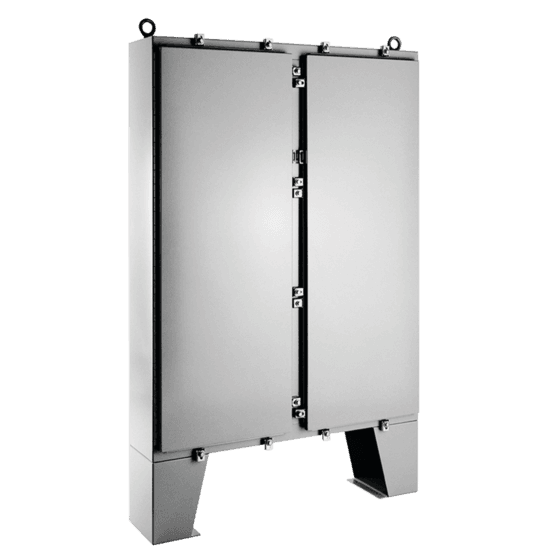Hoffman A74H72JULP Two-Door with Floor Stands, Type 4, 74.06x72.06x24.06, Gray, Steel Hoffman A74H72JULP Two-Door with Floor Stands, Type 4, 74.06x72.06x24.06, Gray, Steel