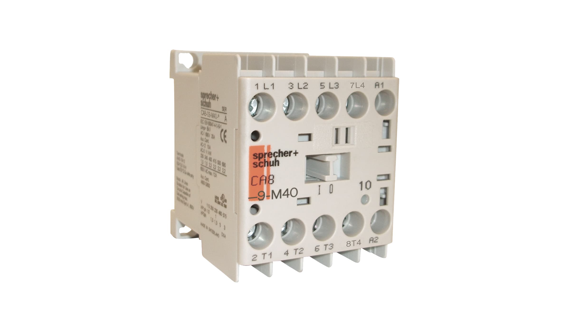 Sprecher + Schuh CA8-09-M31-120 Sprecher + Schuh CA8-09-M31-120 - CA8 Miniature Contactor, 9A, 110V 50Hz/120V 60Hz AC, M31 Sprecher + Schuh CA8-09-M31-120 Sprecher + Schuh CA8-09-M31-120 - CA8 Miniature Contactor, 9A, 110V 50Hz/120V 60Hz AC, M31