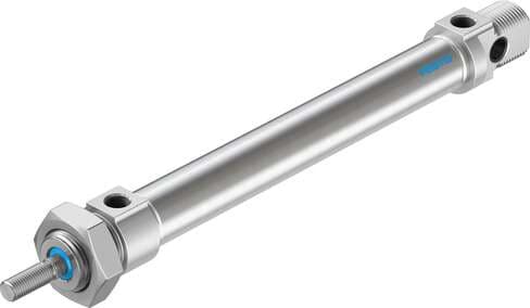 Festo 19213 standards-based cylinder DSNU-20-125-P-A Based on DIN ISO 6432, for proximity sensing. Various mounting options, with or without additional mounting components. With elastic cushioning rings in the end positions. Stroke: 125 mm, Piston diameter: 20 mm, Pi Festo 19213 standards-based cylinder DSNU-20-125-P-A Based on DIN ISO 6432, for proximity sensing. Various mounting options, with or without additional mounting components. With elastic cushioning rings in the end positions. Stroke: 125 mm, Piston diameter: 20 mm, Pi