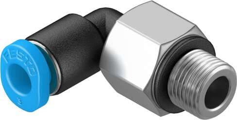 Festo 130770 push-in L-fitting QSML-M5-3-100 360° orientable, male thread with external hexagon. Size: Mini, Nominal size: 1,5 mm, Type of seal on screw-in stud: Sealing ring, Assembly position: Any, Container size: 100 Festo 130770 push-in L-fitting QSML-M5-3-100 360° orientable, male thread with external hexagon. Size: Mini, Nominal size: 1,5 mm, Type of seal on screw-in stud: Sealing ring, Assembly position: Any, Container size: 100