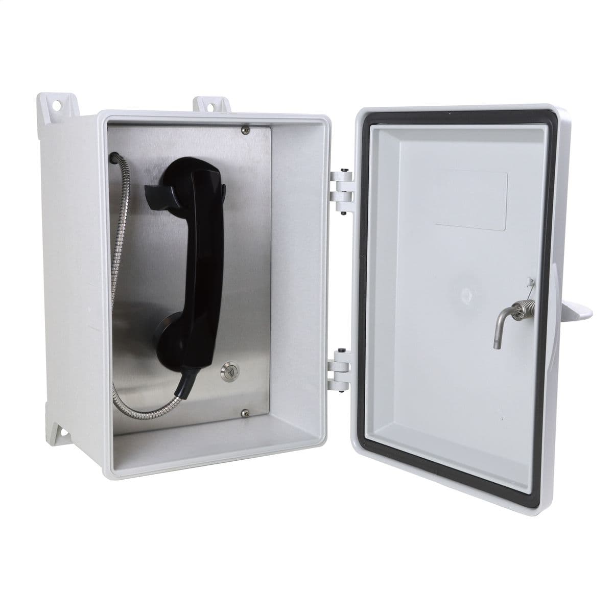 Hubbell 354-701AC GAI-TRONICS VoIP NEMA 4X Handset Auto-dial Telephones are designed to provide direct, point-to-point communications between personnel via an existing Internet Protocol LAN. These telephones are intended for connection to a 10/100 BaseT Ethernet SIP networ Hubbell 354-701AC GAI-TRONICS VoIP NEMA 4X Handset Auto-dial Telephones are designed to provide direct, point-to-point communications between personnel via an existing Internet Protocol LAN. These telephones are intended for connection to a 10/100 BaseT Ethernet SIP networ