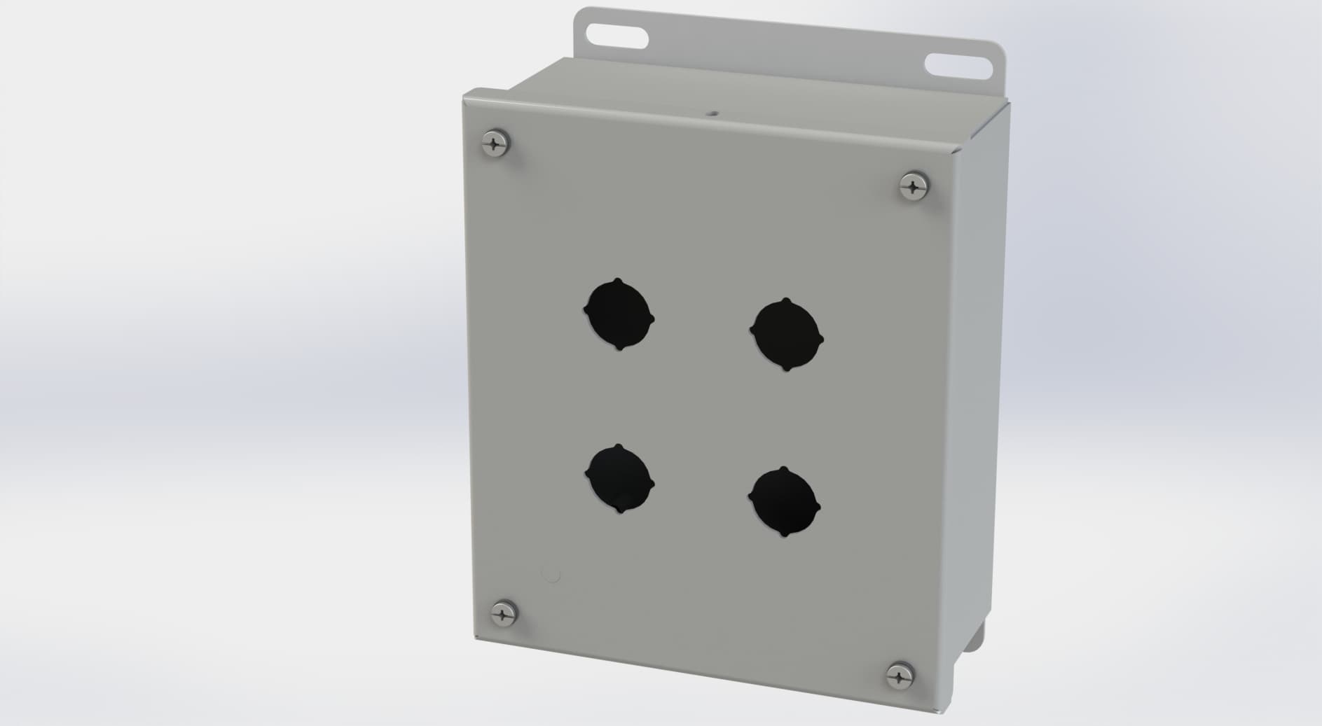 Saginaw Control SCE-4SPBI PB Enclosure, Height:7.25", Width:6.25", Depth:3.00", ANSI-61 gray powder coat inside and out. Saginaw Control SCE-4SPBI PB Enclosure, Height:7.25", Width:6.25", Depth:3.00", ANSI-61 gray powder coat inside and out.