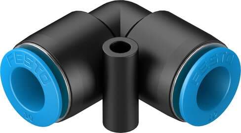 Festo 153073 push-in L-connector QSL-10 Size: Standard, Nominal size: 6,2 mm, Assembly position: Any, Container size: 10, Design structure: Push/pull principle Festo 153073 push-in L-connector QSL-10 Size: Standard, Nominal size: 6,2 mm, Assembly position: Any, Container size: 10, Design structure: Push/pull principle