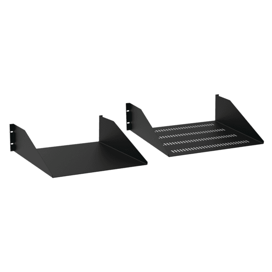 Hoffman EMS1918 Rack-Mount Steel Shelf, 19.00x18.00, Black, Steel, Solid Hoffman EMS1918 Rack-Mount Steel Shelf, 19.00x18.00, Black, Steel, Solid