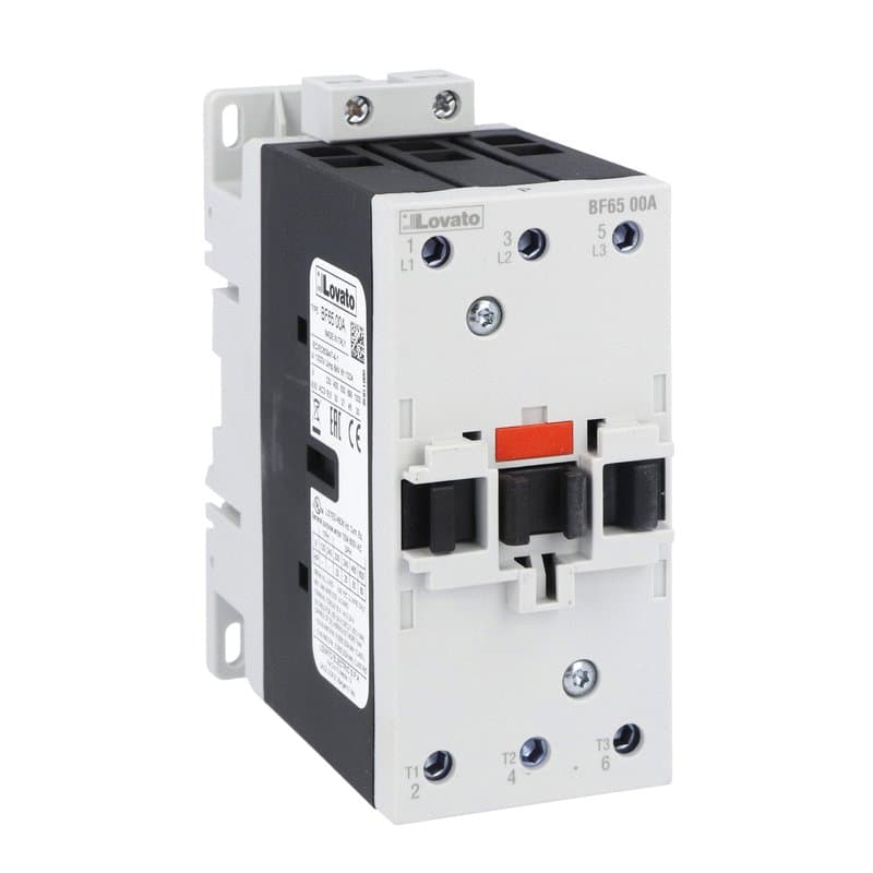Lovato Electric BF6500A024 BF6500A024 Lovato - Three-pole contactor, IEC operating current Ie (AC3) = 65A, AC coil 50/60Hz, 24VAC Lovato Electric BF6500A024 BF6500A024 Lovato - Three-pole contactor, IEC operating current Ie (AC3) = 65A, AC coil 50/60Hz, 24VAC