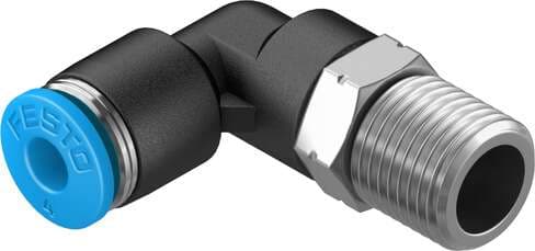 Festo 153045 push-in L-fitting QSL-1/8-4 360° orientable, male thread with external hexagon. Size: Standard, Nominal size: 2,8 mm, Type of seal on screw-in stud: coating, Assembly position: Any, Container size: 10 Festo 153045 push-in L-fitting QSL-1/8-4 360° orientable, male thread with external hexagon. Size: Standard, Nominal size: 2,8 mm, Type of seal on screw-in stud: coating, Assembly position: Any, Container size: 10