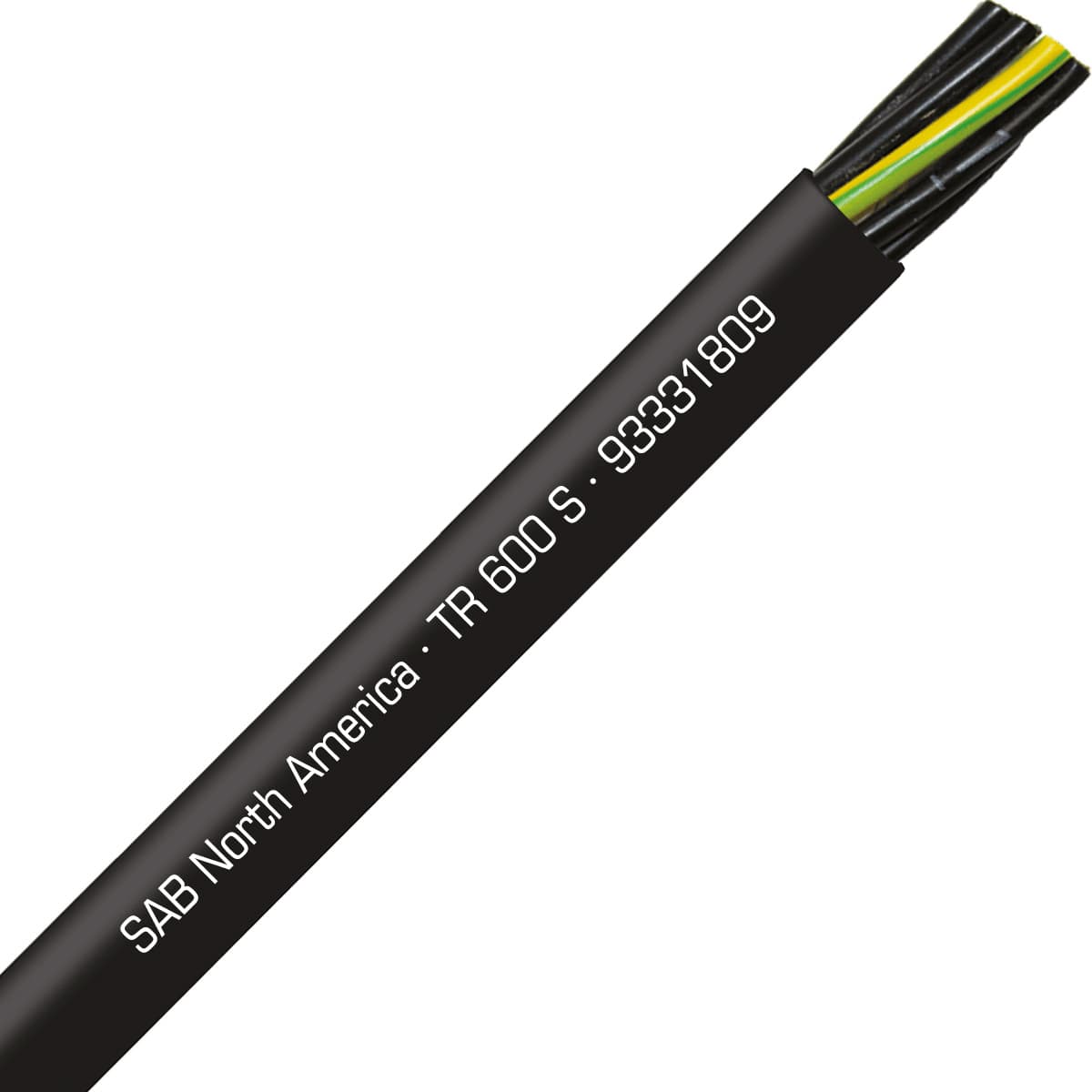 SAB 93331809 TR 600 S - 18 AWG/9c, oil resistant flexible exposed run tray cable, UL, CSA, WTTC, NFPA 79, CE RoHS SAB 93331809 TR 600 S - 18 AWG/9c, oil resistant flexible exposed run tray cable, UL, CSA, WTTC, NFPA 79, CE RoHS