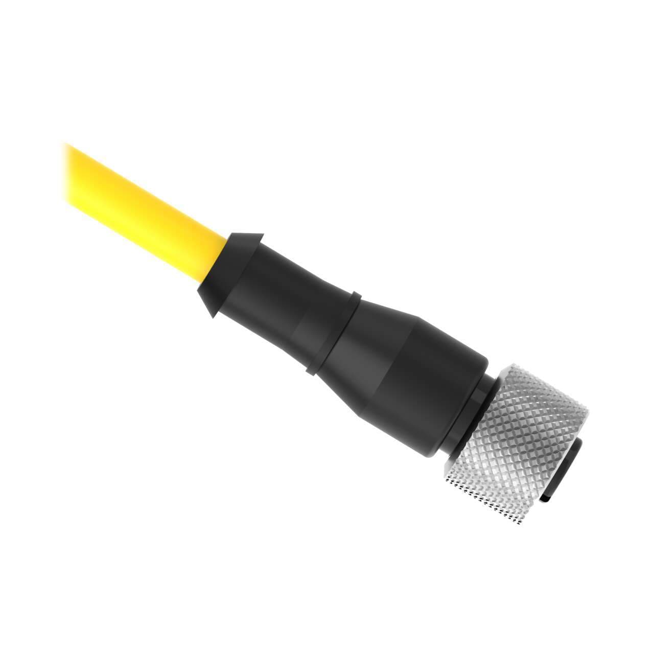 Banner QDE-515D Cordset: Single Ended M12; 5-pin Straight Female; 4.57 m 5x22 Yellow PVC Jacket; Nickel-Plated Brass Coupling Nut Banner QDE-515D Cordset: Single Ended M12; 5-pin Straight Female; 4.57 m 5x22 Yellow PVC Jacket; Nickel-Plated Brass Coupling Nut