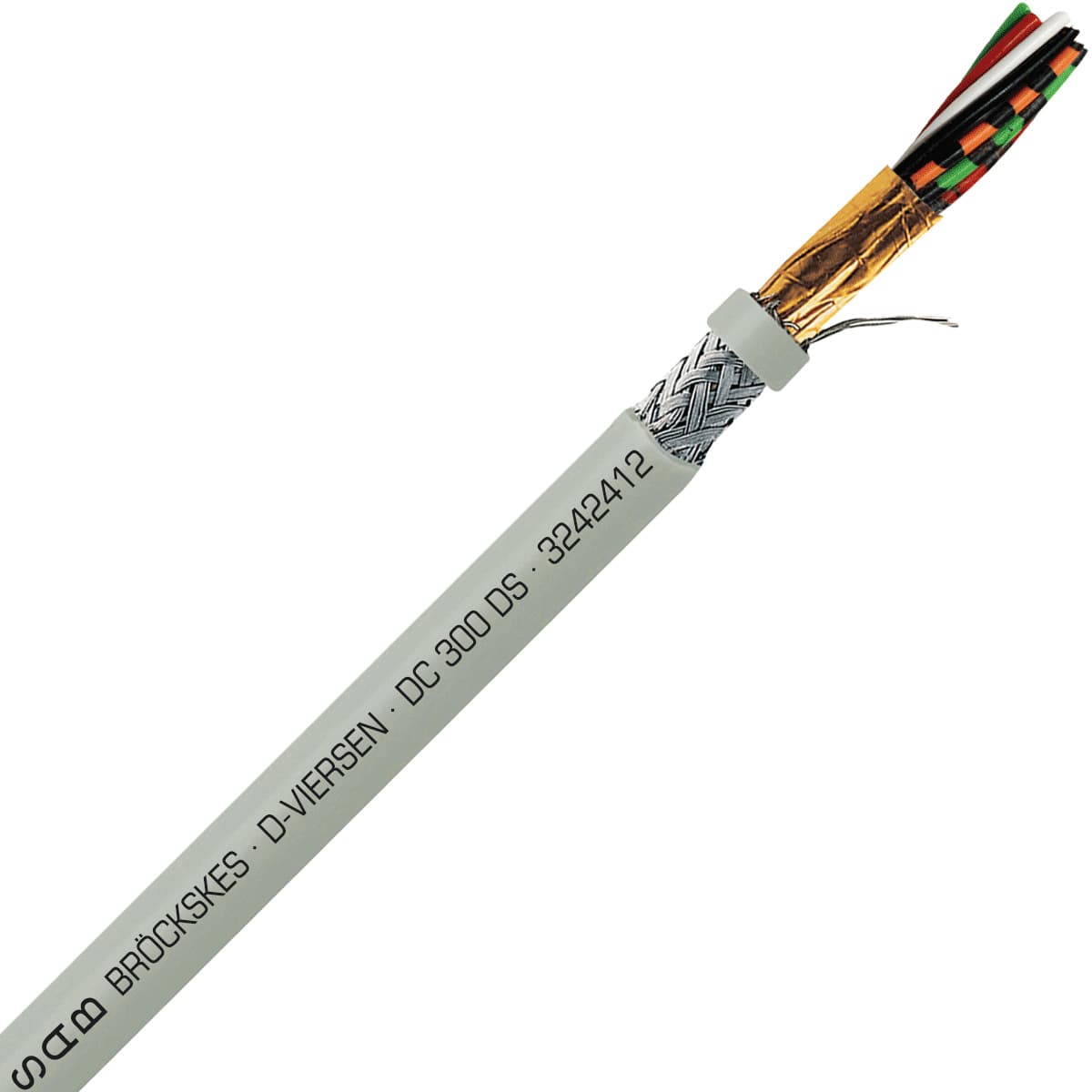 SAB 3242412 DC 300 DS - 24 AWG/12c, multi-conductor double shielded PVC signal and control cable, AWM SAB 3242412 DC 300 DS - 24 AWG/12c, multi-conductor double shielded PVC signal and control cable, AWM