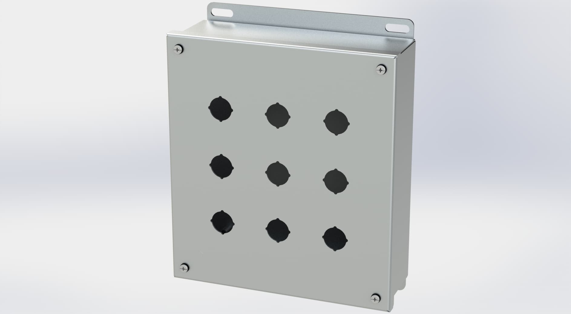 Saginaw Control SCE-9PBSSI S.S. PB Enclosure, Height:9.50", Width:8.50", Depth:3.00", #4 brushed finish on all exterior surfaces. Saginaw Control SCE-9PBSSI S.S. PB Enclosure, Height:9.50", Width:8.50", Depth:3.00", #4 brushed finish on all exterior surfaces.