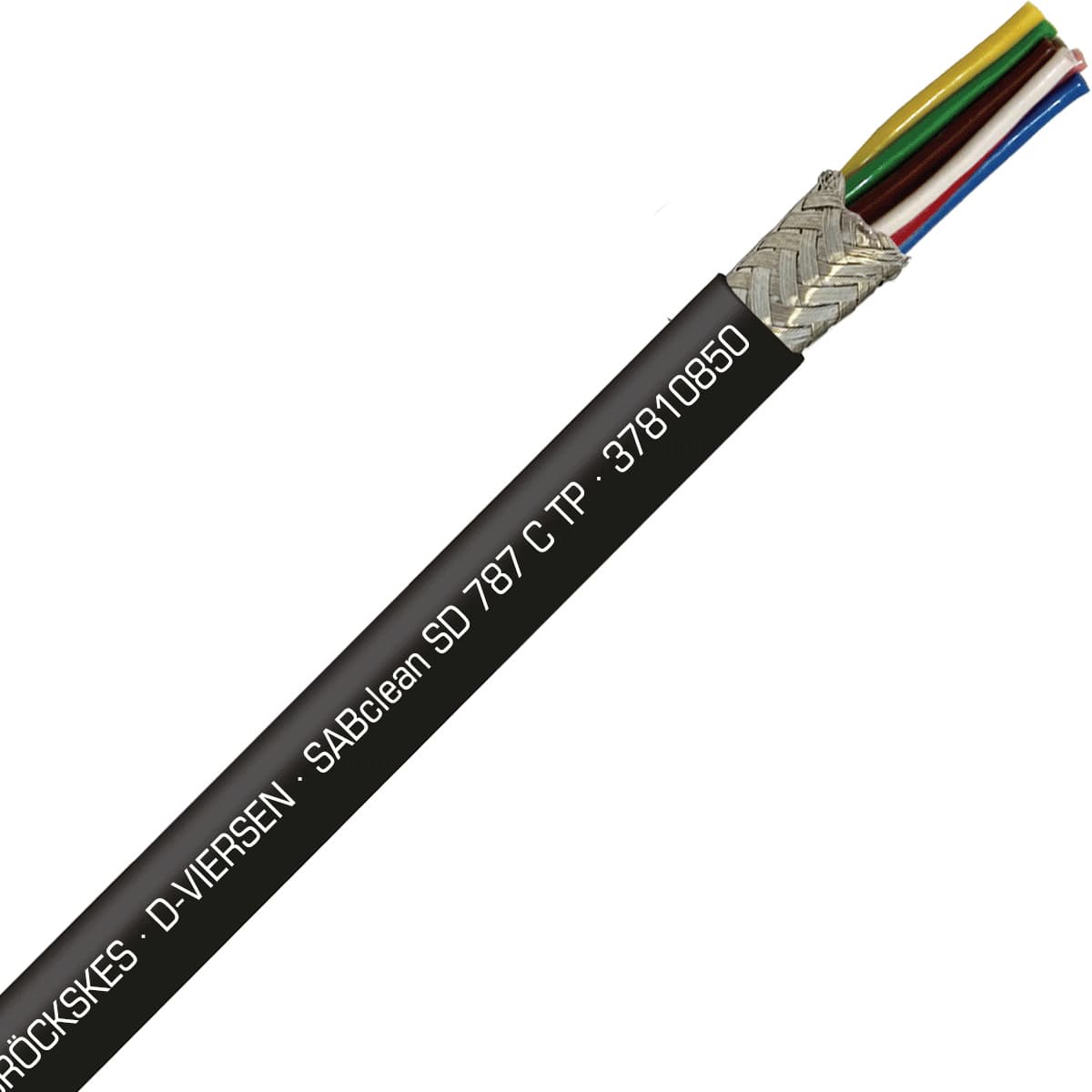 SAB 37810850 SABclean SD 787 C TP - 20 AWG/8pr, continuous flex shielded paired data cable, CE, RoHS SAB 37810850 SABclean SD 787 C TP - 20 AWG/8pr, continuous flex shielded paired data cable, CE, RoHS