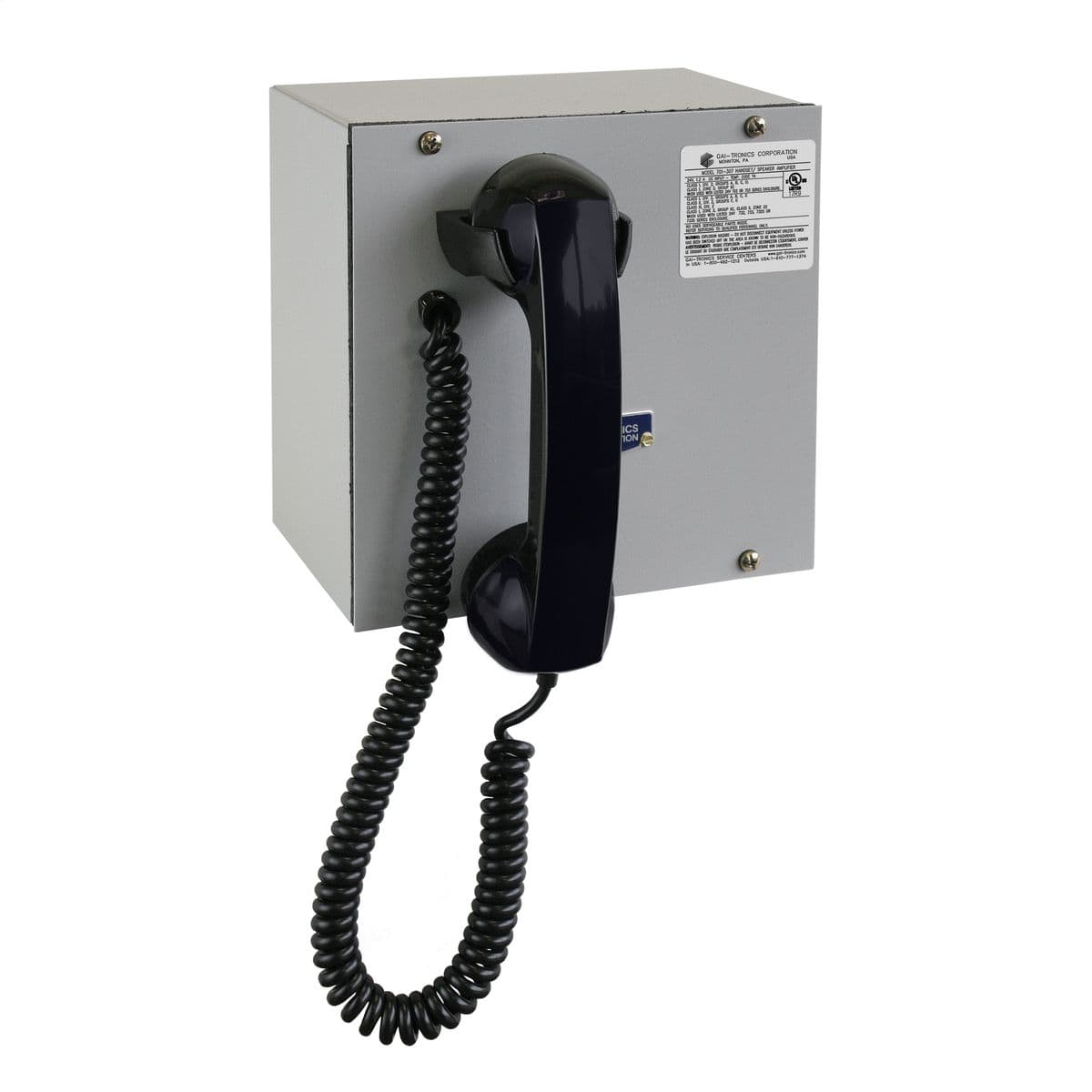 Hubbell 700-207 Indoor Wall Station, Single-Party Line, NRTL Listed for USA and Canada, Class I, Div. 2, Groups A, B, C, L; consists of: Amplifier (Model 701-307) and Enclosure (Model 702-002)  Hubbell 700-207 Indoor Wall Station, Single-Party Line, NRTL Listed for USA and Canada, Class I, Div. 2, Groups A, B, C, L; consists of: Amplifier (Model 701-307) and Enclosure (Model 702-002)