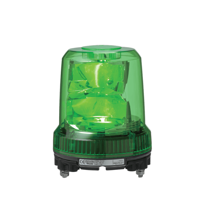 Patlite RLR-M1-G 162mm Dual Reflector, Dual LED Revolving Light , IP66, DC12/24V. Globe Color: Green Patlite RLR-M1-G 162mm Dual Reflector, Dual LED Revolving Light , IP66, DC12/24V. Globe Color: Green