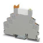 Phoenix Contact 2903370 Pre-assembled relay modules with Push-in connection, consisting of: relay base with ejector and power contact relay. Contact type: 1 changeover contact. Input voltage: 24 V DCPlug-in miniature power relay, with power contact, 1 changeover contact, input v Phoenix Contact 2903370 Pre-assembled relay modules with Push-in connection, consisting of: relay base with ejector and power contact relay. Contact type: 1 changeover contact. Input voltage: 24 V DCPlug-in miniature power relay, with power contact, 1 changeover contact, input v