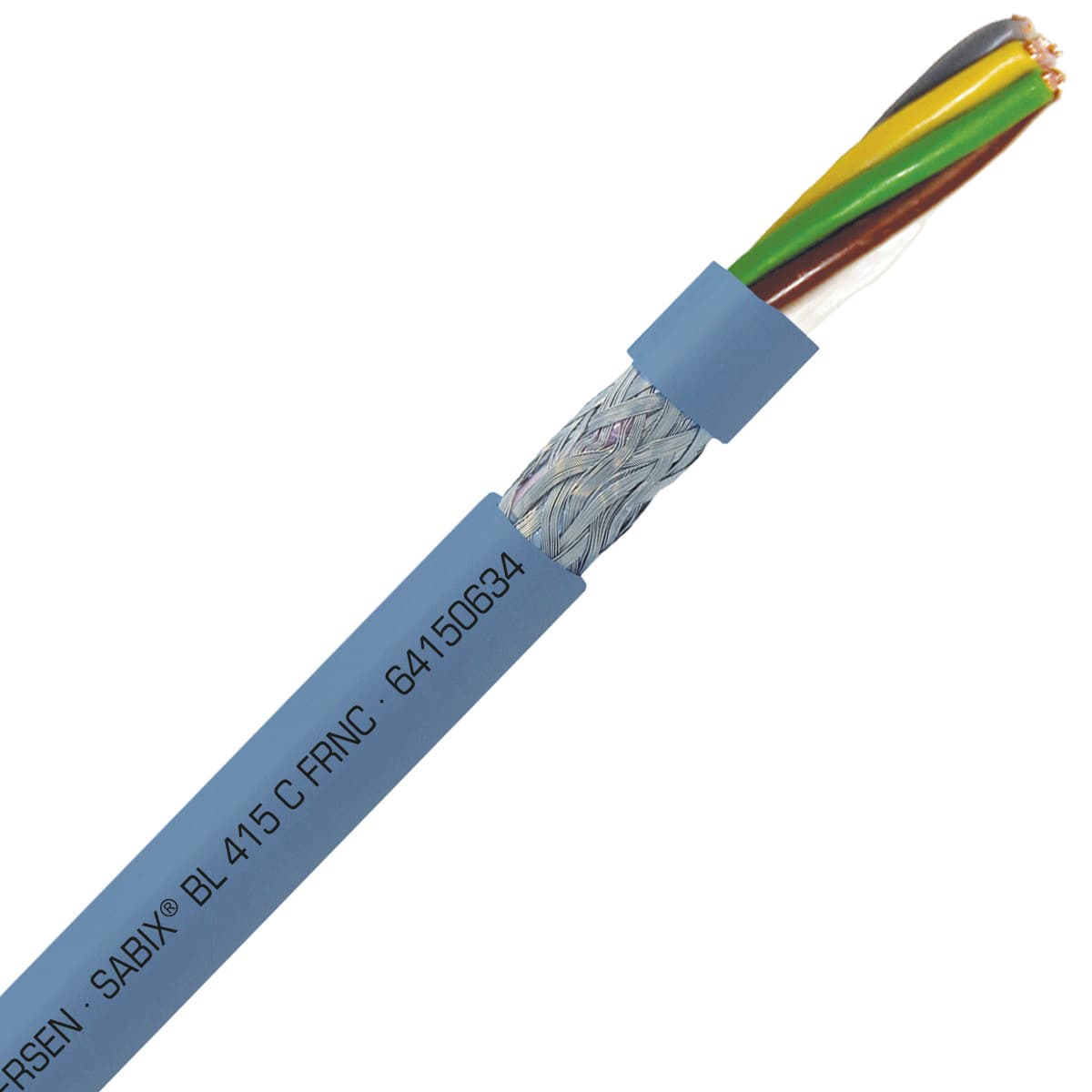 SAB 64150634 SABIX BL 415 C FRNC - 22 AWG/6c, shielded halogen-free flame retardant data cable, DNV-GL, CE, RoHS SAB 64150634 SABIX BL 415 C FRNC - 22 AWG/6c, shielded halogen-free flame retardant data cable, DNV-GL, CE, RoHS