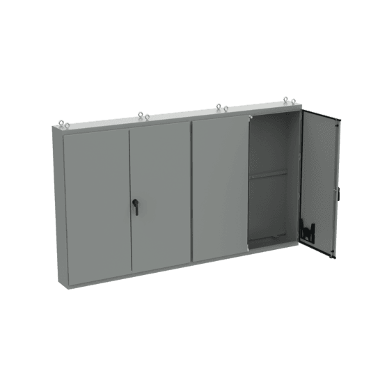 Hoffman A86M4ELPG Free-Stand, Multi-Door, Type 12, 86.12x149.19x14.12, Gray, Steel LP Hoffman A86M4ELPG Free-Stand, Multi-Door, Type 12, 86.12x149.19x14.12, Gray, Steel LP