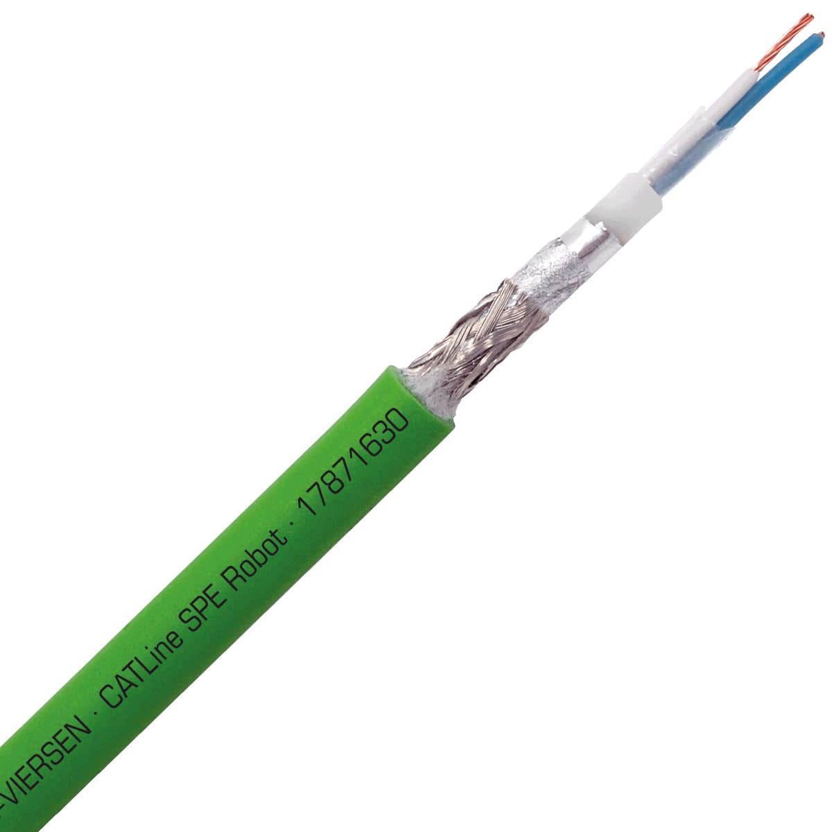 SAB 17871630 CATLine SPE Robot- 26 AWG/1pr, shielded torsional halogen-free ethernet cable, UL, EAC, CE, RoHS SAB 17871630 CATLine SPE Robot- 26 AWG/1pr, shielded torsional halogen-free ethernet cable, UL, EAC, CE, RoHS