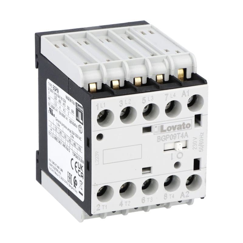 Lovato Electric 11BGP09T4A110 11BGP09T4A110 Lovato - Four-pole contactor, AC coil 50/60Hz, 110VAC, rear PCB solder pin Lovato Electric 11BGP09T4A110 11BGP09T4A110 Lovato - Four-pole contactor, AC coil 50/60Hz, 110VAC, rear PCB solder pin