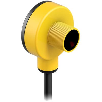 Banner T18RW3R W-30 Photo-electric sensor receiver with through-beam system / opposed mode - Banner Engineering (EZ-BEAM series - T18 series) - Part #33960 - 40mm diameter - Sensing range 20m - Infrared (IR) light (950nm) - 1 x digital output (Solid-state AC output; SPST con Banner T18RW3R W-30 Photo-electric sensor receiver with through-beam system / opposed mode - Banner Engineering (EZ-BEAM series - T18 series) - Part #33960 - 40mm diameter - Sensing range 20m - Infrared (IR) light (950nm) - 1 x digital output (Solid-state AC output; SPST con