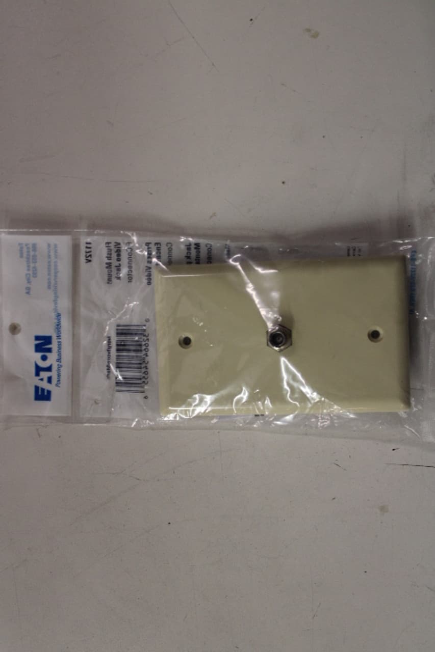 Eaton 1172V 1172V Eaton - Wallplate W/Coax Adaptor Std Thermo IV Eaton 1172V 1172V Eaton - Wallplate W/Coax Adaptor Std Thermo IV