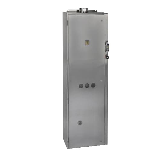 Schneider Electric 8539SFW44V02S NEMA Combination Starter, Type S, JLL electronic motor circuit protector, Size 4, 135A, 3 phase, 120 VAC coil, NEMA 4X Schneider Electric 8539SFW44V02S NEMA Combination Starter, Type S, JLL electronic motor circuit protector, Size 4, 135A, 3 phase, 120 VAC coil, NEMA 4X