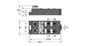 Turck FDNQ-S0404G-T FDNQ-S0404G-T Turck - FDNQ-S0404G-T I/O Module for DeviceNet Turck FDNQ-S0404G-T FDNQ-S0404G-T Turck - FDNQ-S0404G-T I/O Module for DeviceNet