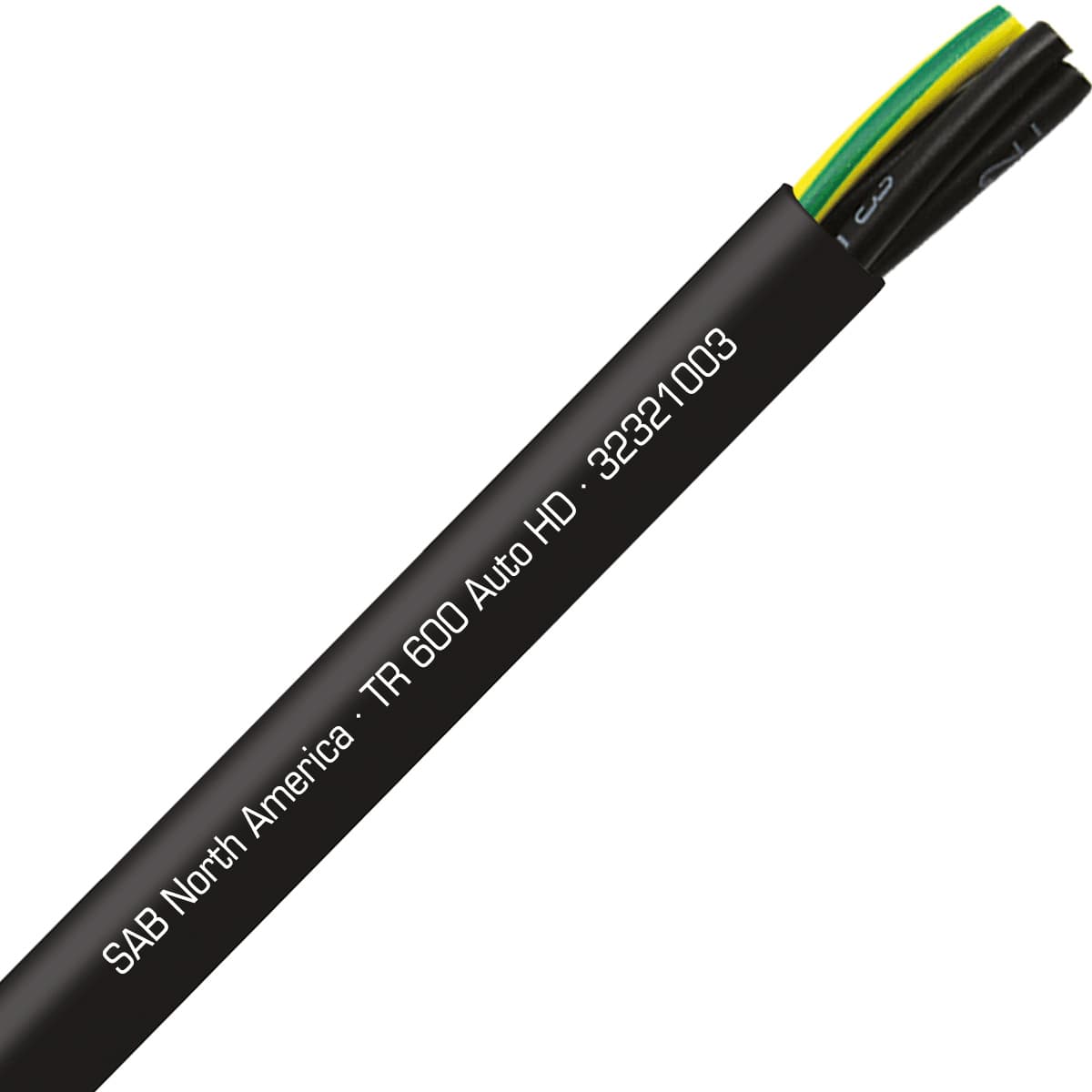 SAB 32321003 TR 600 Auto HD - 10 AWG/3c, continuous flex exposed run TPE tray cable, UL, CSA, CE, RoHS SAB 32321003 TR 600 Auto HD - 10 AWG/3c, continuous flex exposed run TPE tray cable, UL, CSA, CE, RoHS