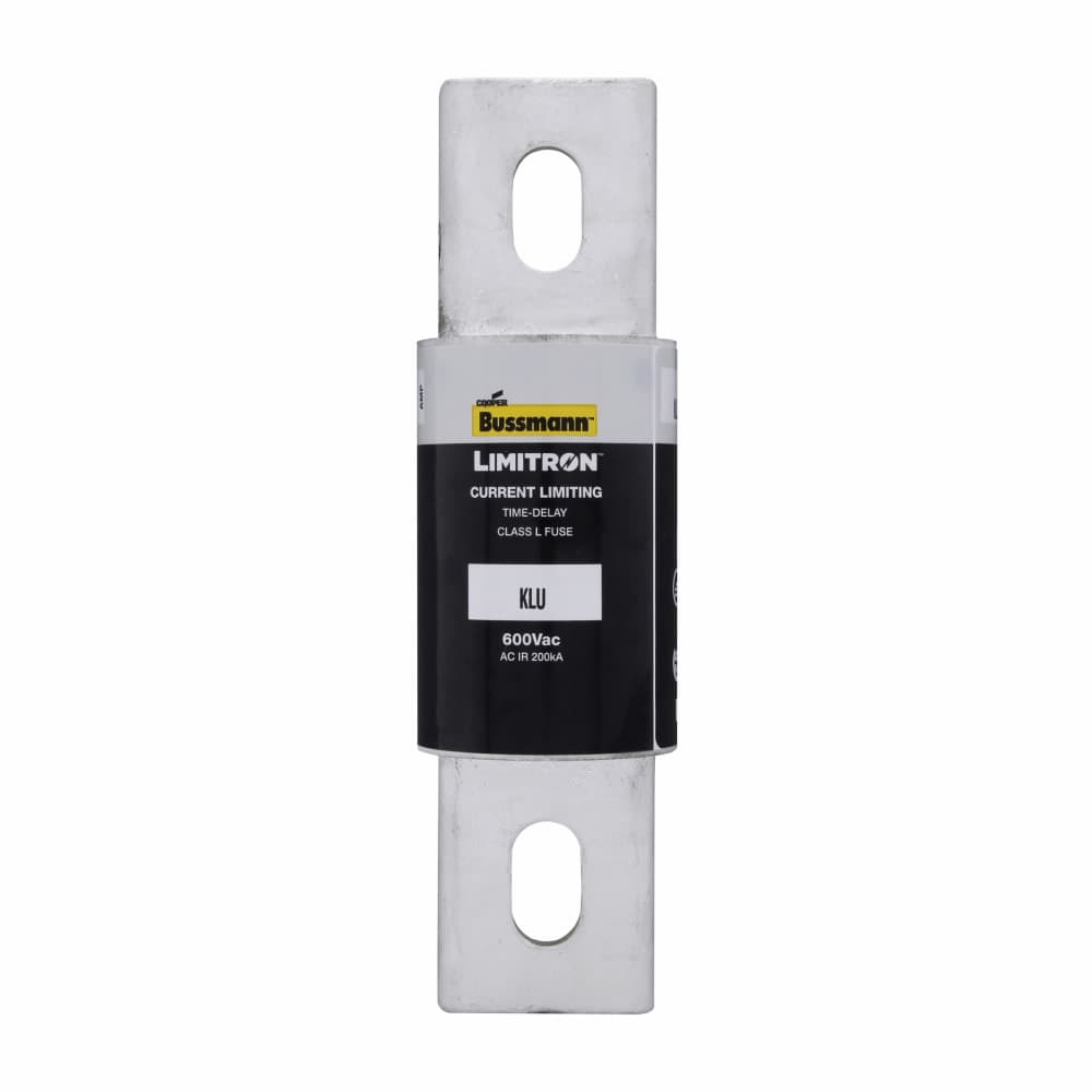 Eaton KLU-800 Eaton Bussmann series KLU fuse, LIMITRON Fast-acting fuse, 800 A, Class L, Non-indicating, Bolted blade end x bolted blade end, 5 sec at 500%, 200 kAIC at 600 Vac, Bolt, Standard, 1, 600 V Eaton KLU-800 Eaton Bussmann series KLU fuse, LIMITRON Fast-acting fuse, 800 A, Class L, Non-indicating, Bolted blade end x bolted blade end, 5 sec at 500%, 200 kAIC at 600 Vac, Bolt, Standard, 1, 600 V