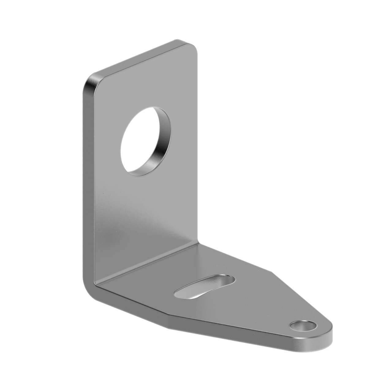 Banner SMB12MM Bracket: Right-Angle for 12 mm threads; Material: 12 Gauge Stainless Steel; (+/-) 10 lateral movement; Holes accommodate #8 hardware Banner SMB12MM Bracket: Right-Angle for 12 mm threads; Material: 12 Gauge Stainless Steel; (+/-) 10 lateral movement; Holes accommodate #8 hardware