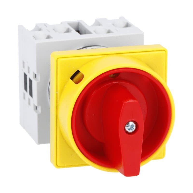 Lovato Electric GX1610U25 GX1610U25 Lovato - Rotary cam switch GX series, ON-OFF switch 3 poles 16A, for front mounting with red/yellow handle padlockable in 0 and protection covers, front plate 48X48mm Lovato Electric GX1610U25 GX1610U25 Lovato - Rotary cam switch GX series, ON-OFF switch 3 poles 16A, for front mounting with red/yellow handle padlockable in 0 and protection covers, front plate 48X48mm