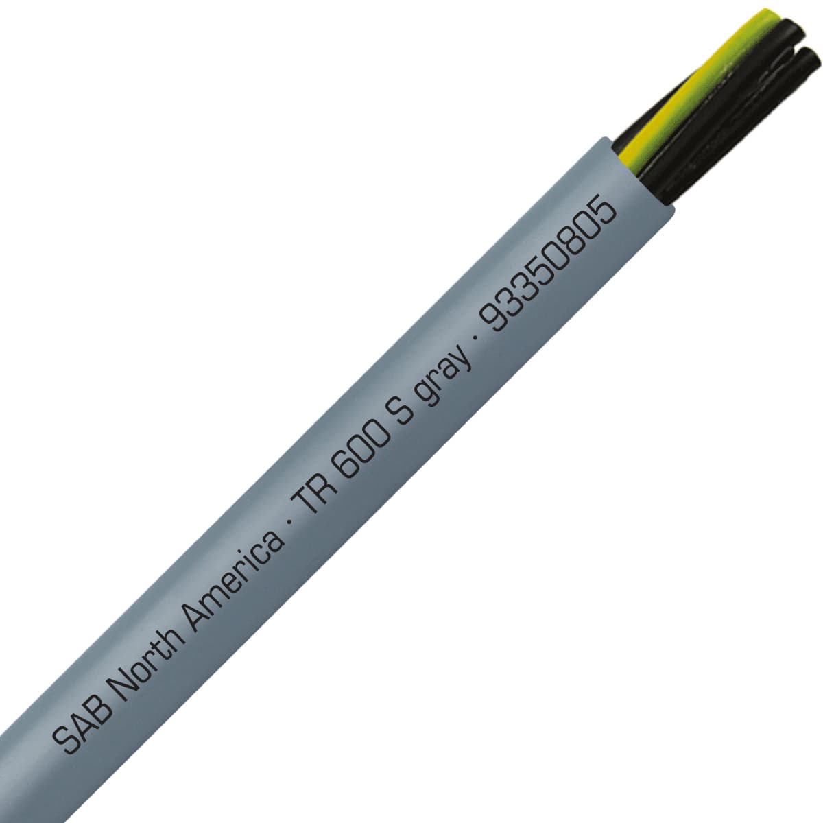 SAB 93350805 TR 600 S gray - 8 AWG/5c, oil resistant flexible exposed run tray cable, UL, CSA, WTTC, NFPA 79, CE, RoHS SAB 93350805 TR 600 S gray - 8 AWG/5c, oil resistant flexible exposed run tray cable, UL, CSA, WTTC, NFPA 79, CE, RoHS