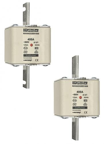 Mersen Q1054288 NH fuse-link gG, 500VAC, size 4, 1250A middle indicator/live tags Mersen Q1054288 NH fuse-link gG, 500VAC, size 4, 1250A middle indicator/live tags