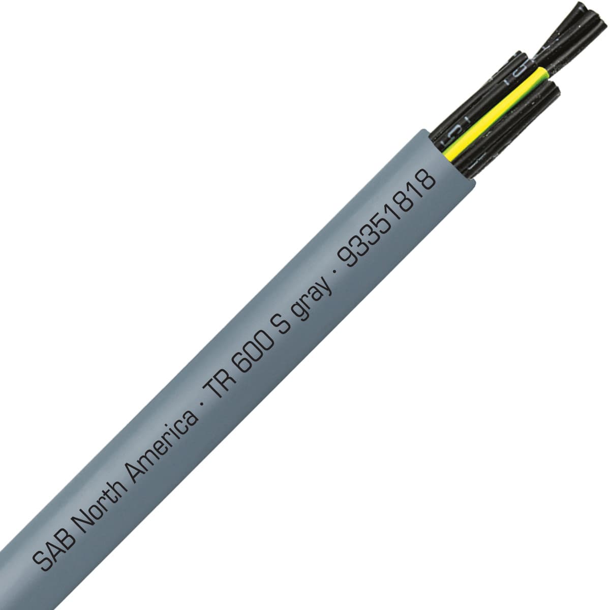 SAB 93351818 TR 600 S gray - 18 AWG/18c, oil resistant flexible exposed run tray cable, UL, CSA, WTTC, NFPA 79, CE, RoHS SAB 93351818 TR 600 S gray - 18 AWG/18c, oil resistant flexible exposed run tray cable, UL, CSA, WTTC, NFPA 79, CE, RoHS