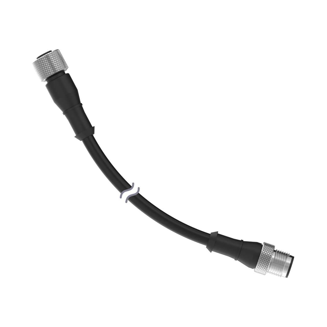 Banner MQDEC-512SS Cordset: Double Ended M12; 5-pin Straight Female; 5-pin Straight Male; 3.66 m 5x22 Black PVC Jacket; Nickel-Plated Brass Coupling Nuts Banner MQDEC-512SS Cordset: Double Ended M12; 5-pin Straight Female; 5-pin Straight Male; 3.66 m 5x22 Black PVC Jacket; Nickel-Plated Brass Coupling Nuts