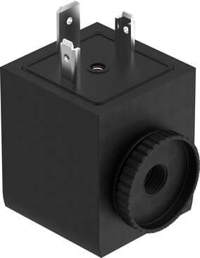 Festo 8030825 solenoid coil VACF-A-A1-7A Assembly position: Any, Duty cycle: 100 %, Insulation class: H, Characteristic coil data: 48 V AC: 50/60 Hz, pick-up power 2.5 VA, holding power 1.7 VA, Permissible voltage fluctuation: +/- 10 % Festo 8030825 solenoid coil VACF-A-A1-7A Assembly position: Any, Duty cycle: 100 %, Insulation class: H, Characteristic coil data: 48 V AC: 50/60 Hz, pick-up power 2.5 VA, holding power 1.7 VA, Permissible voltage fluctuation: +/- 10 %