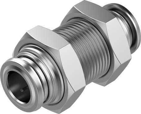 Festo 8085731 push-in bulkhead connector NPQR-H-Q8-E Size: Standard, Nominal size: 7 mm, Assembly position: Any, Container size: 1, Design structure: Push/pull principle Festo 8085731 push-in bulkhead connector NPQR-H-Q8-E Size: Standard, Nominal size: 7 mm, Assembly position: Any, Container size: 1, Design structure: Push/pull principle