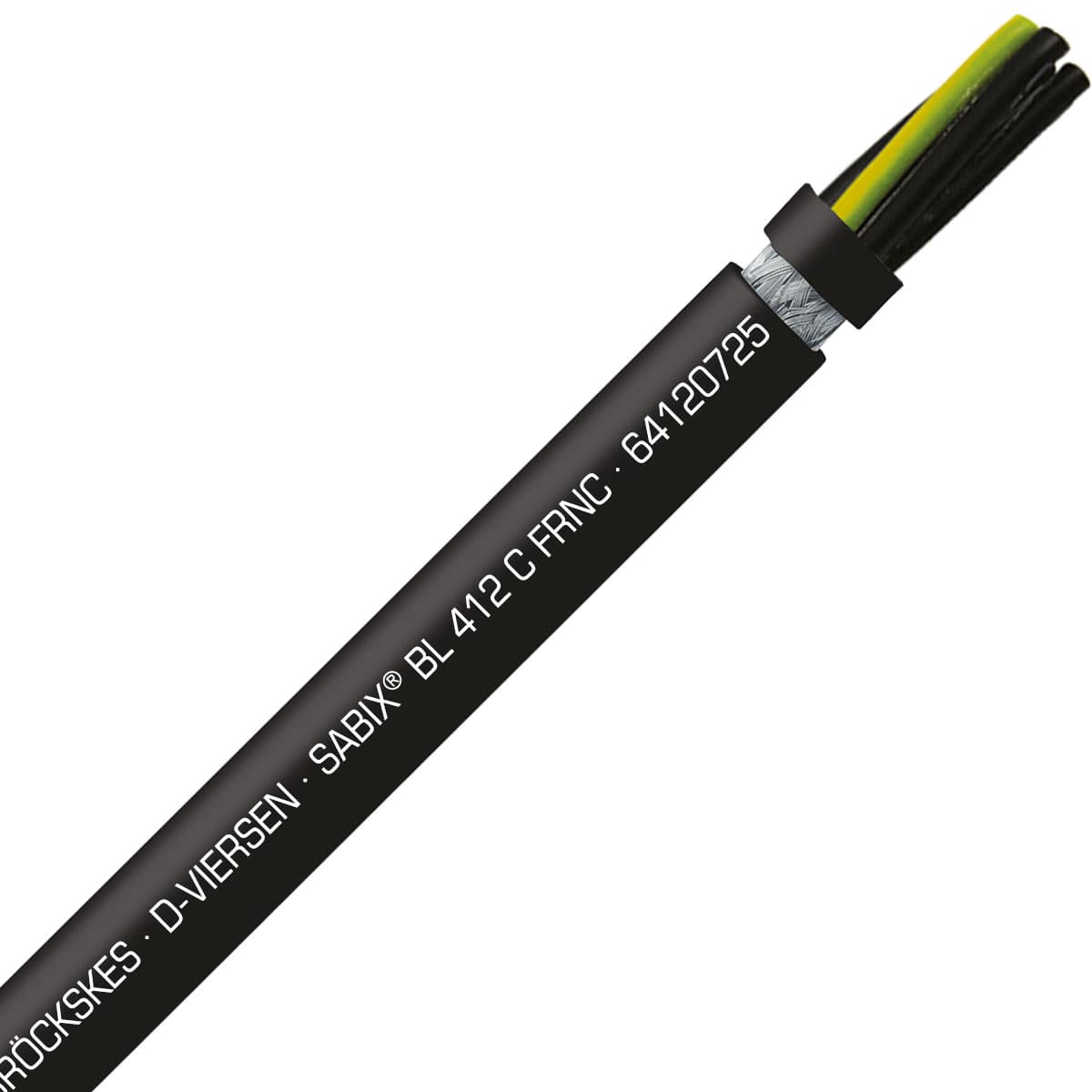 SAB 64120725 SABIX BL 412 C FRNC - 14 AWG/7c, shielded halogen-free flame retardant flexible power cable for shipboard, DNV-GL, CE, RoHS SAB 64120725 SABIX BL 412 C FRNC - 14 AWG/7c, shielded halogen-free flame retardant flexible power cable for shipboard, DNV-GL, CE, RoHS