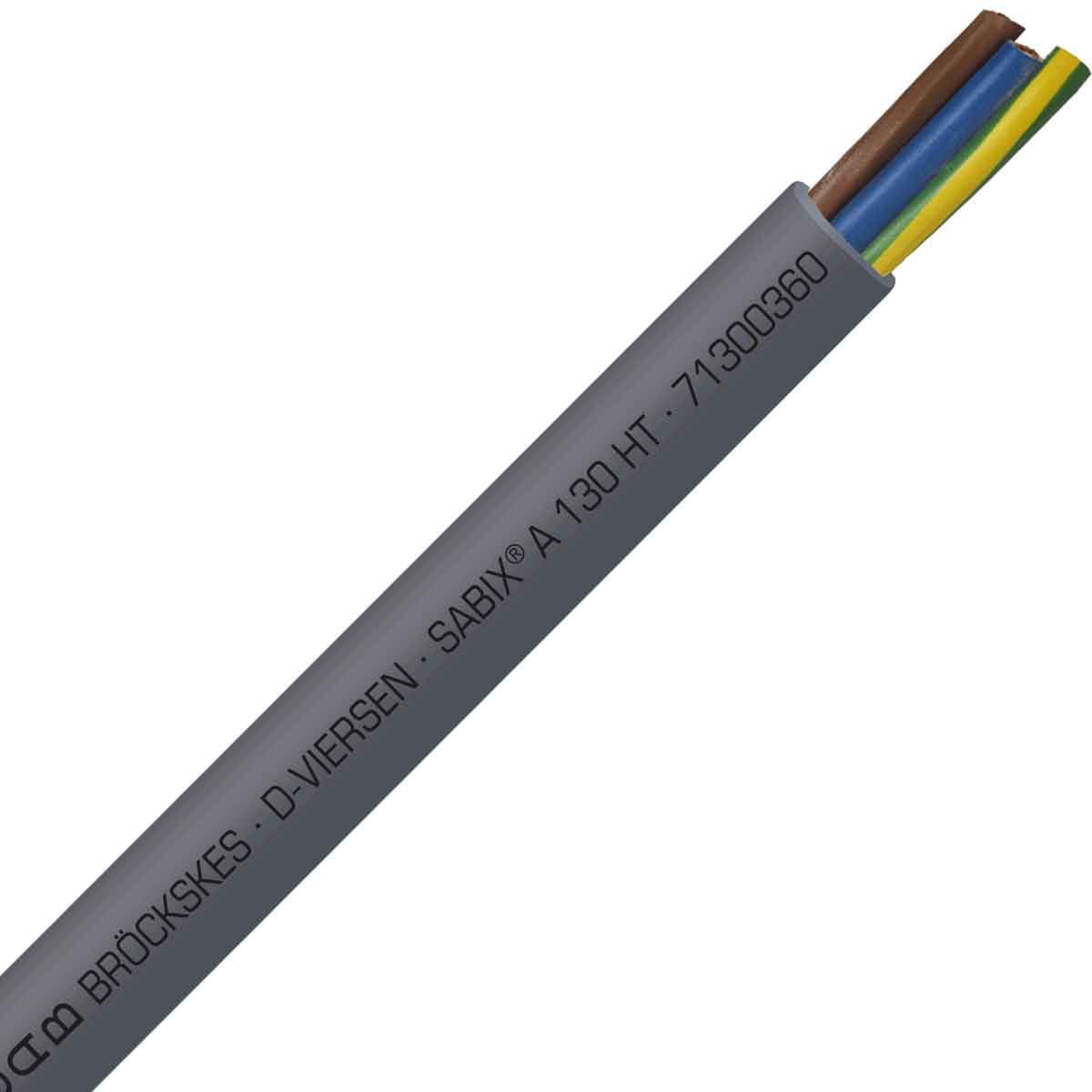 SAB 71300360 SABIX A 130 HT - 10 AWG/3c, high temperature SABIX halogen-free control cable, CE, RoHS SAB 71300360 SABIX A 130 HT - 10 AWG/3c, high temperature SABIX halogen-free control cable, CE, RoHS