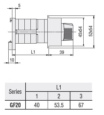 Lovato Electric GF2005O48 GF2005O48 Lovato - Rotary cam switch GF series, ON-OFF switch 1 pole 20A, modular service cover for 35mm DIN reail mounting with black handle, front plate 45X54mm Lovato Electric GF2005O48 GF2005O48 Lovato - Rotary cam switch GF series, ON-OFF switch 1 pole 20A, modular service cover for 35mm DIN reail mounting with black handle, front plate 45X54mm