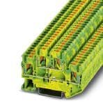 Phoenix Contact 3210596 Protective conductor double-level terminal block, connection method: Push-in connection, number of connections: 4, cross section: 0.14 mm² - 4 mm², AWG: 26 - 12, width: 5.2 mm, color: green-yellow, mounting type: NS 35/7,5, NS 35/15 Phoenix Contact 3210596 Protective conductor double-level terminal block, connection method: Push-in connection, number of connections: 4, cross section: 0.14 mm² - 4 mm², AWG: 26 - 12, width: 5.2 mm, color: green-yellow, mounting type: NS 35/7,5, NS 35/15