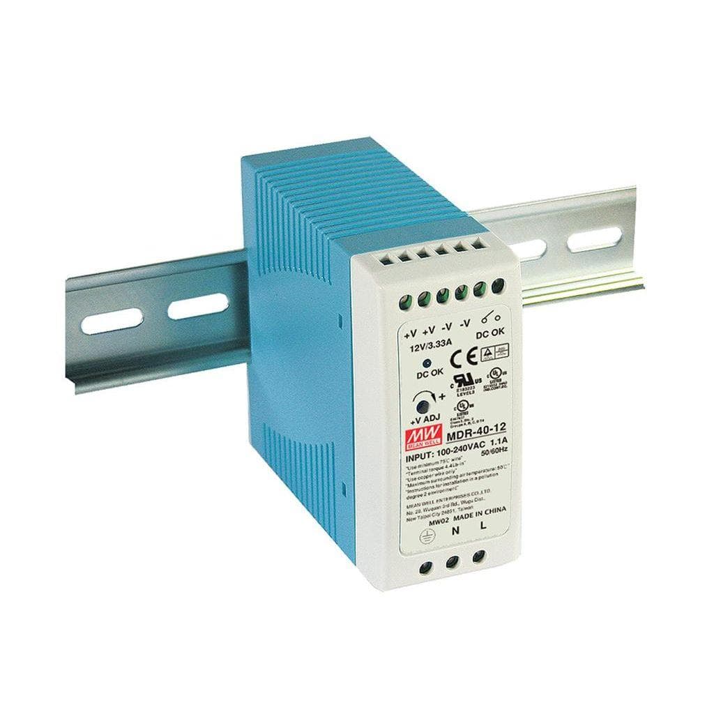 MEAN WELL MDR-40-48 AC-DC Industrial DIN rail power supply; Output 48Vdc at 0.83A; plastic case MEAN WELL MDR-40-48 AC-DC Industrial DIN rail power supply; Output 48Vdc at 0.83A; plastic case