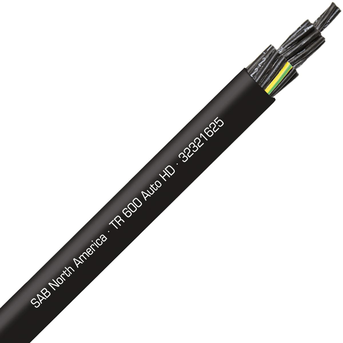SAB 32321625 TR 600 Auto HD - 16 AWG/25c, continuous flex exposed run TPE tray cable, UL, CSA, CE, RoHS SAB 32321625 TR 600 Auto HD - 16 AWG/25c, continuous flex exposed run TPE tray cable, UL, CSA, CE, RoHS