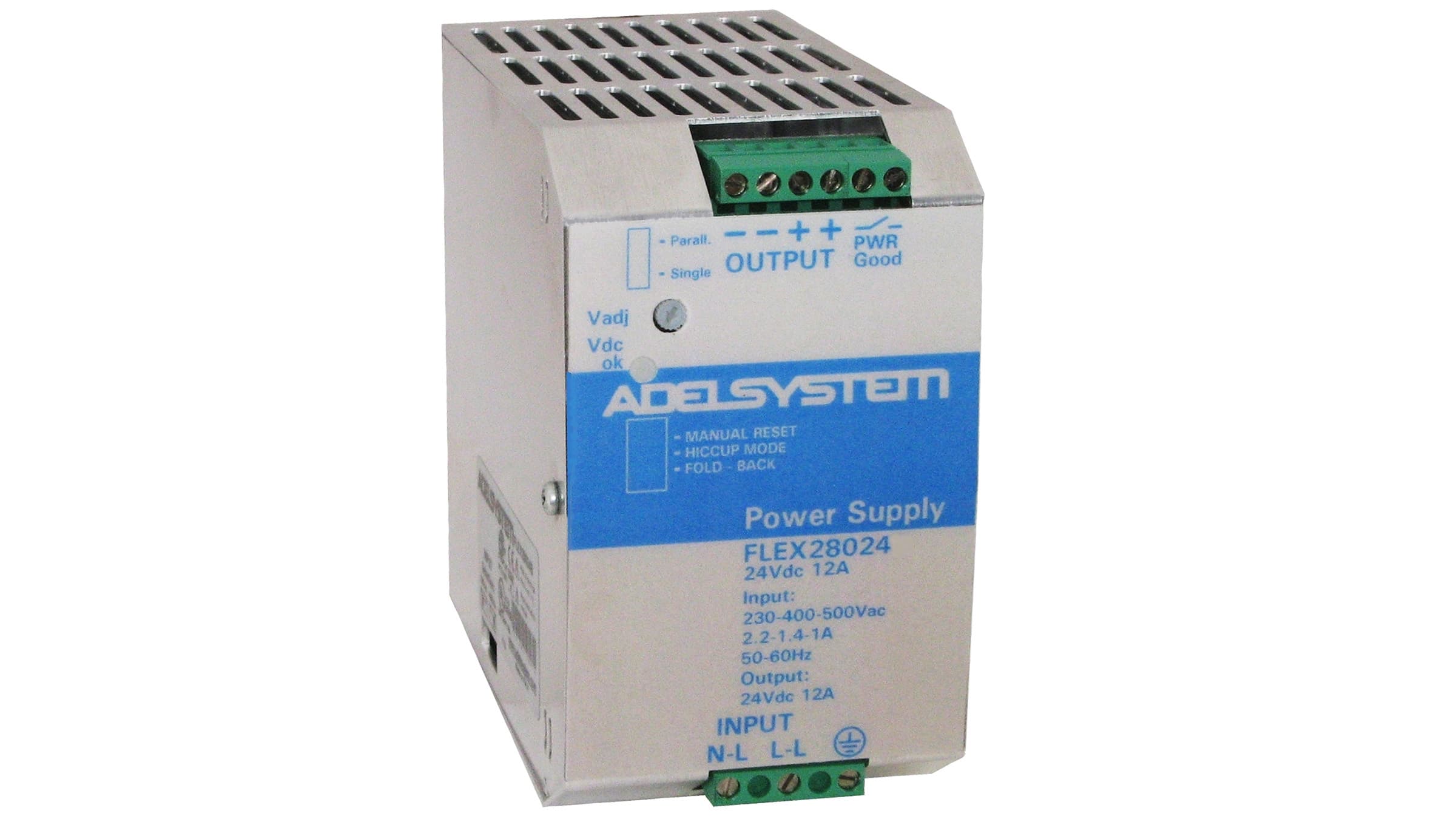 Sprecher + Schuh FLEX28024B Sprecher + Schuh FLEX28024B - Adel Flex Power Supply, Selectable Input 230/400-500V AC-24V DC, 14A, 2 Phase Sprecher + Schuh FLEX28024B Sprecher + Schuh FLEX28024B - Adel Flex Power Supply, Selectable Input 230/400-500V AC-24V DC, 14A, 2 Phase